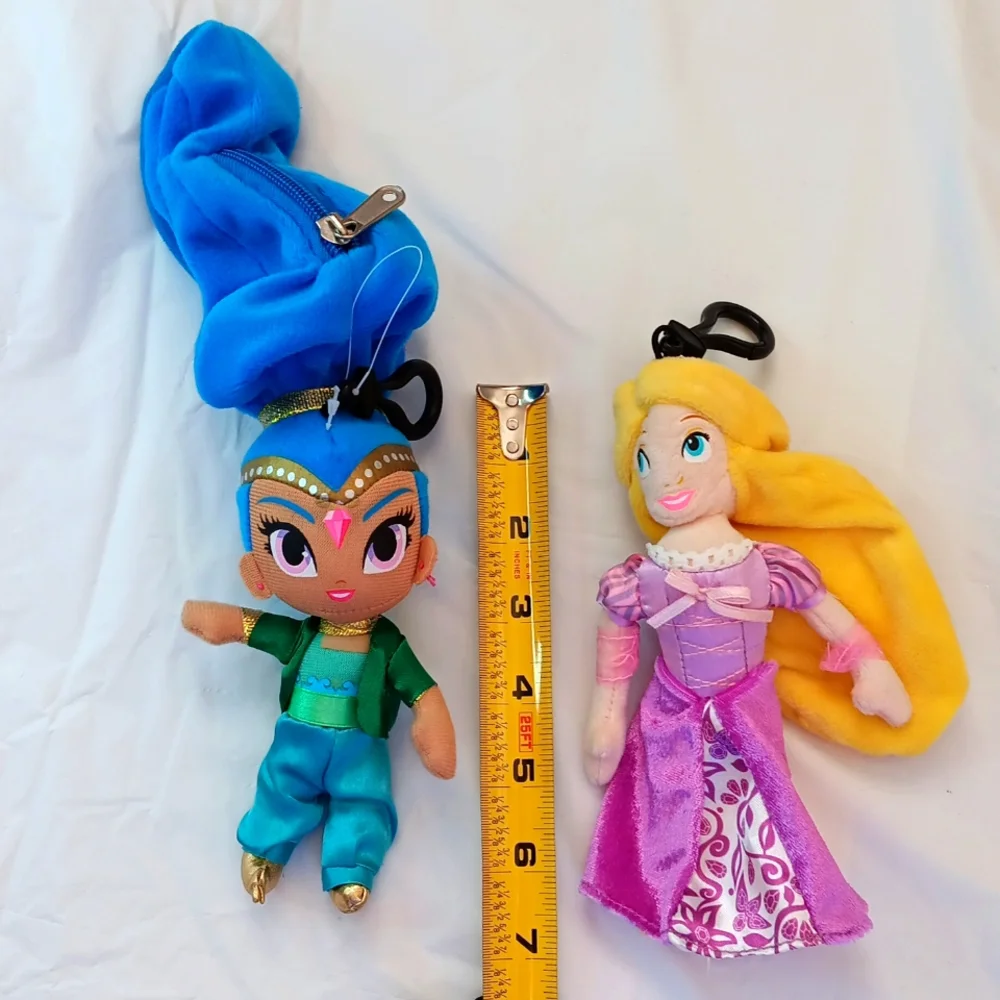 NEW Disney & Shimmer Keychains / Mini Purse with Zipper - Picture 1 of 2